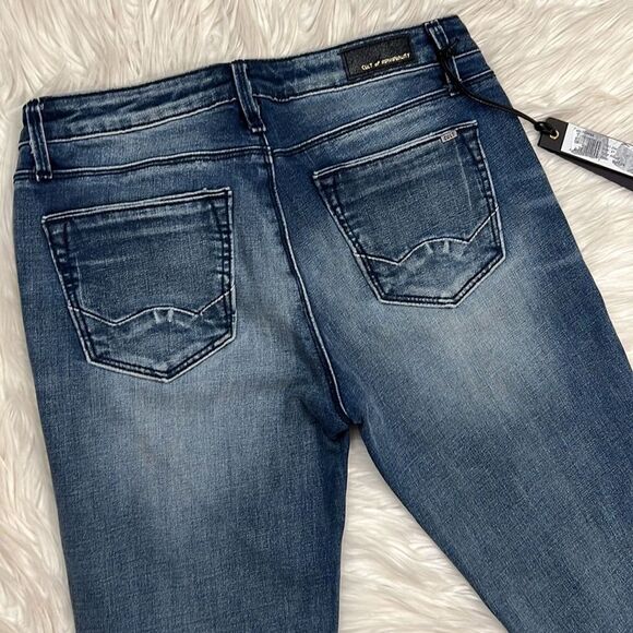 Cult of Individuality Jeans Zen Mid Rise Skinny Fading 77A1-Z44H Embroidered 27 - Picture 10 of 12